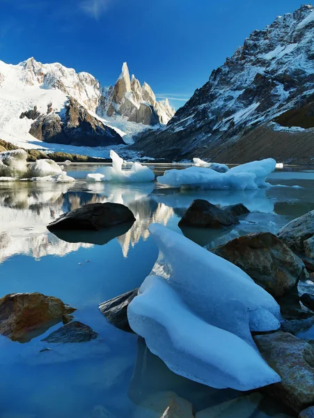 Cerro Torre Patagonien Argentinien Stockfoto