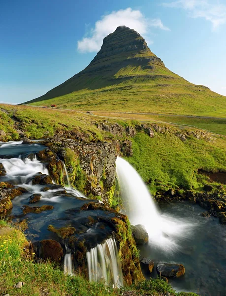 Cascada Las Montañas Islandia — Foto de Stock
