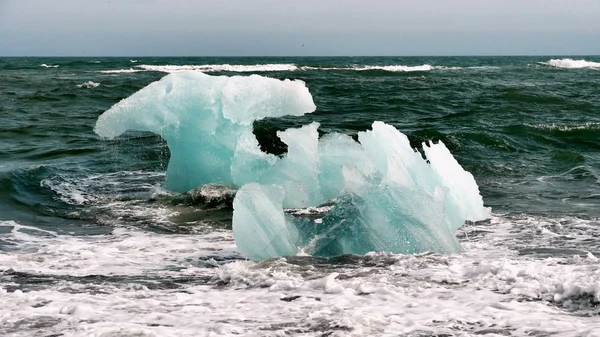 Iceberg Cristallo Ghiaccio Islanda — Foto Stock