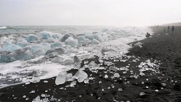 Icebergs Cristal Hielo Islandia — Foto de Stock