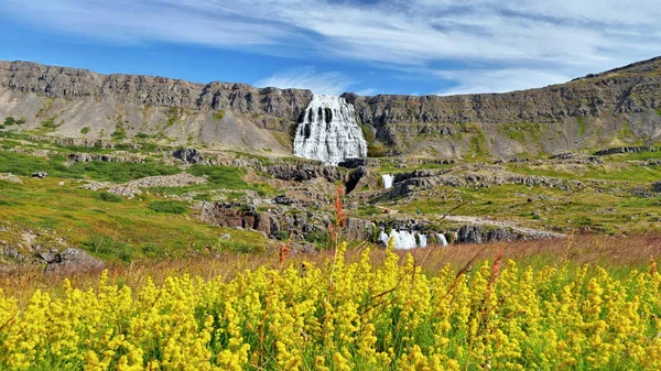 Cascada Las Montañas Islandia — Foto de Stock