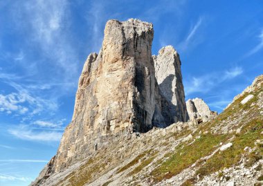Tre Cime di Lavarado. Dolomitler, İtalya