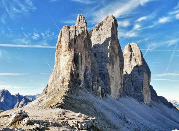 Tre Cime Lavarado Dolomitas Italia — Foto de Stock