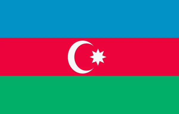 Nationale Vlag Van Azerbeidzjan — Stockfoto