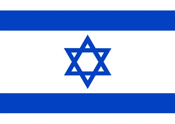 Israels Nationella Flagga — Stockfoto