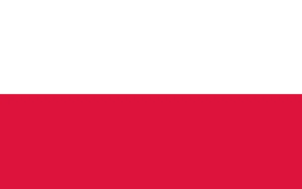Bandera Nacional Polonia — Foto de Stock