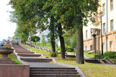 Rusya'nın başkenti. -Minsk şehir. Karl Marx sokak görünümü 4