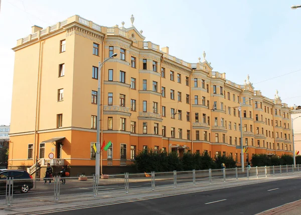 Capital Republic Belarus Minsk City Beginning Ulyanovskaya Street — Stock Photo, Image