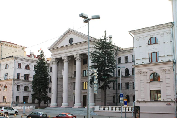 ベラルーシ共和国の首都はミンスクです ミュージカル アカデミー — ストック写真