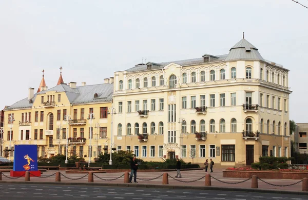 Vitrysslands Huvudstad Staden Minsk Independence Square — Stockfoto