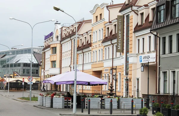 Capitale Della Repubblica Bielorussia Minsk Zybitskaya Vista Strada — Foto Stock