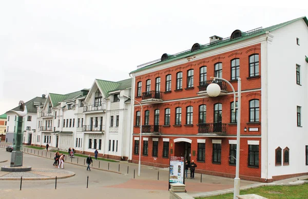 Die Hauptstadt Der Republik Weißrussland Ist Minsk Zybitskaya Street View — Stockfoto