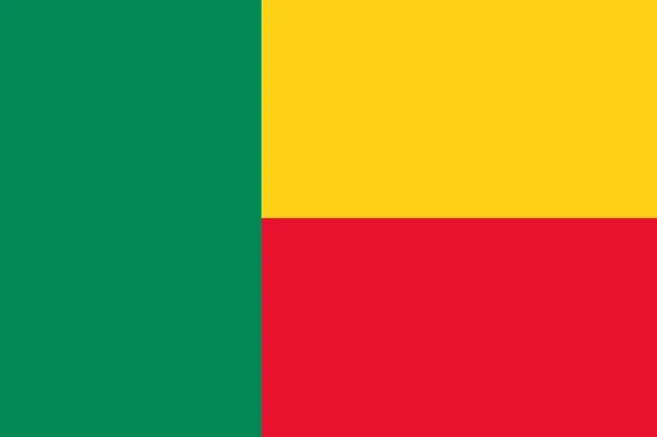 Státní Vlajka Beninu — Stock fotografie
