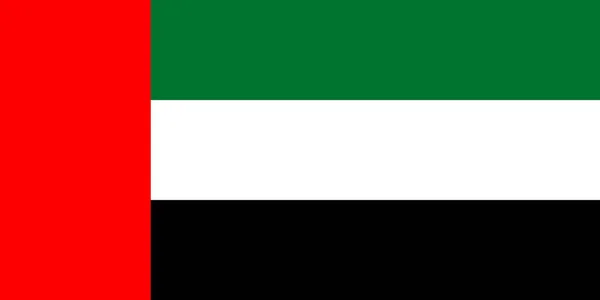 National Flag United Arab Emirates — Stock Photo, Image