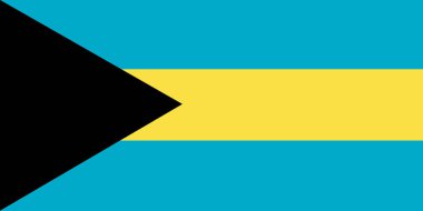 Bahamalar bayrağı. Arka plan ile Bahamalar bayrağı.