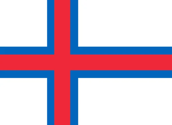 Государственный Флаг Фарерских Островов Фон Флагом Фарерских Островов — стоковое фото