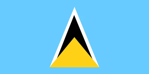 Saint Lucia Flagga Bakgrund Med Flaggan Saint Lucia — Stockfoto