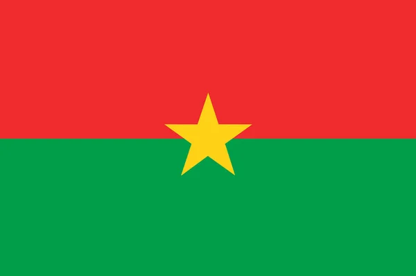 Bandera Nacional Burkina Faso Antecedentes Con Bandera Burkina Faso — Foto de Stock