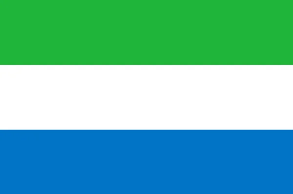 Bandeira Nacional Sierra Leone Antecedentes Com Bandeira Sierra Leone — Fotografia de Stock