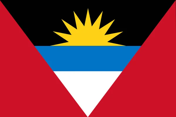 Bandera Nacional Antigua Barbuda Antecedentes Con Bandera Antigua Barbuda — Foto de Stock