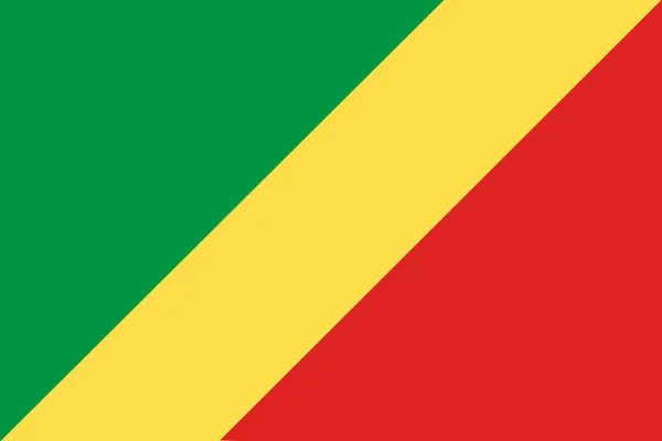 Bandera Nacional Congo Brazzaville Fondo Con Bandera Congo Brazzaville —  Fotos de Stock