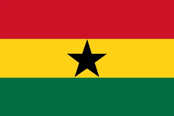 National Flag Ghana Background Flag Ghana — Stock Photo, Image