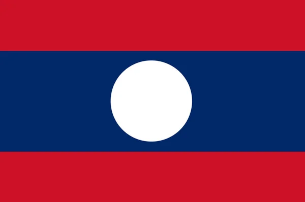 Nationalflagge Von Laos Hintergrund Mit Flagge Von Laos — Stockfoto