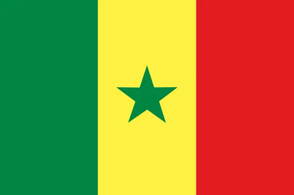 Bandera Senegal Fondo Con Bandera Senegal — Foto de Stock