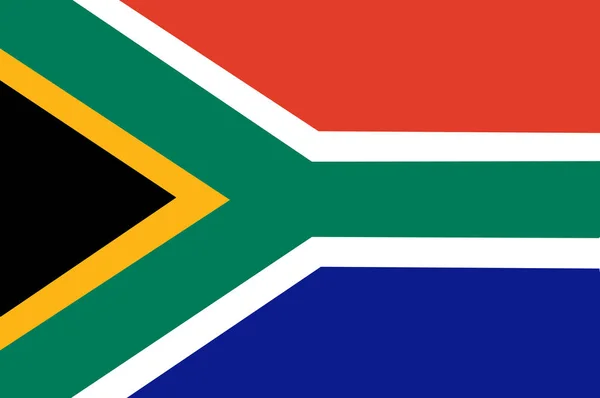 Nationalflagge Südafrikas Hintergrund Mit Flagge Südafrikas — Stockfoto