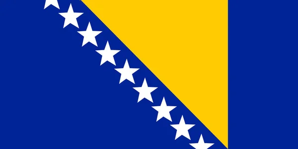 Flagga Ofbosnia Och Hercegovina Bakgrund Med Bosnien Och Hercegovinas Flagga — Stockfoto