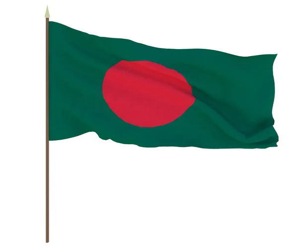 孟加拉国国旗 编辑和设计人员的背景 国庆节 — 图库照片