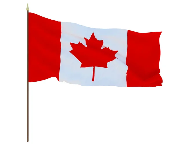 Nationale Vlag Van Canada Achtergrond Voor Editors Ontwerpers Nationale Feestdag — Stockfoto