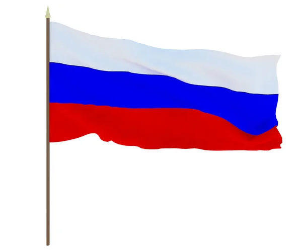 Nationalflagge Russlands Hintergrund Für Redakteure Und Designer Nationalfeiertag — Stockfoto