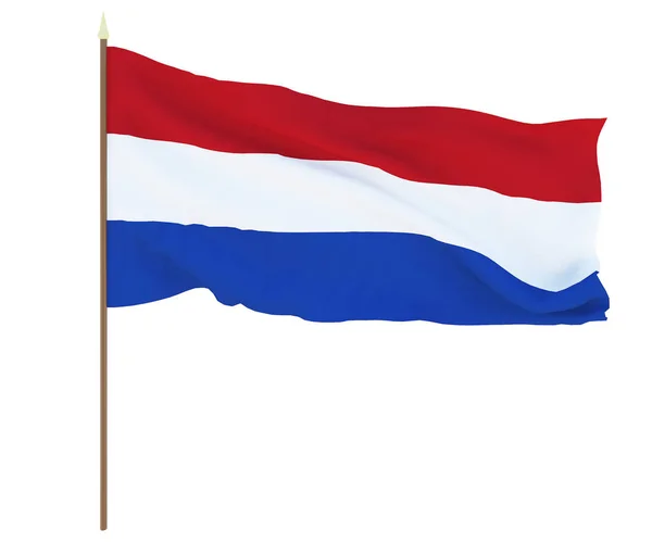 Національний Прапор Нідерландів Фон Редакторів Дизайнерів Національне Свято — стокове фото