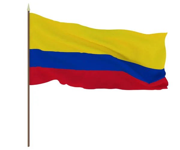 Drapeau National Colombie Contexte Pour Les Éditeurs Les Concepteurs Fête — Photo