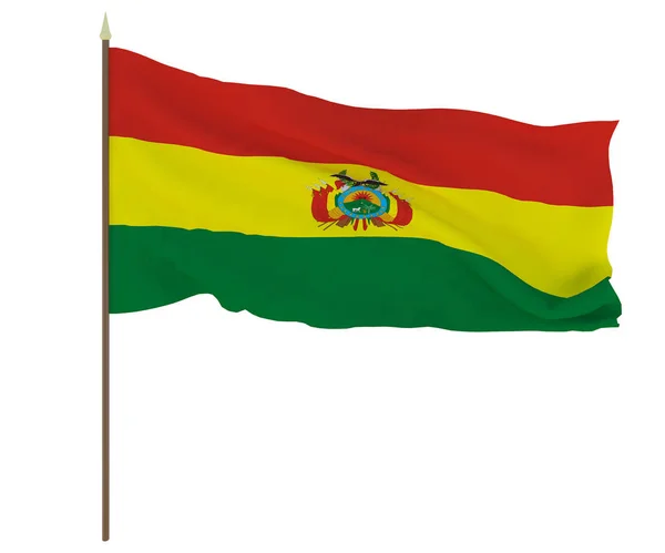 National Flag Bolivia Background Editors Designers National Holiday — Stock Photo, Image