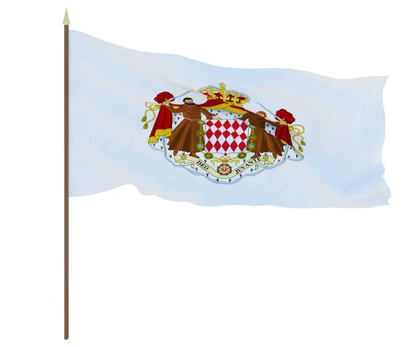 Monaco Flagga Bakgrunden För Redaktörer Och Formgivare Nationell Helgdag — Stockfoto