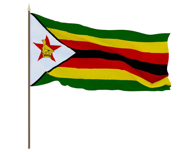 Státní Vlajka Zimbabwe Pozadí Pro Editory Návrháře Státní Svátek — Stock fotografie