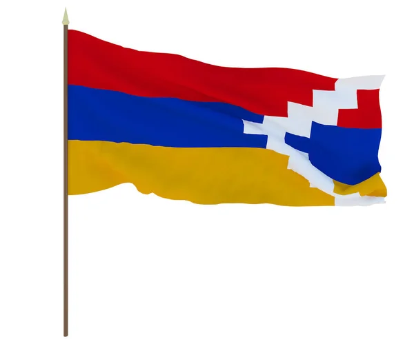 Bandeira Nacional Artsakh Antecedentes Para Editores Designers Férias Nacionais — Fotografia de Stock