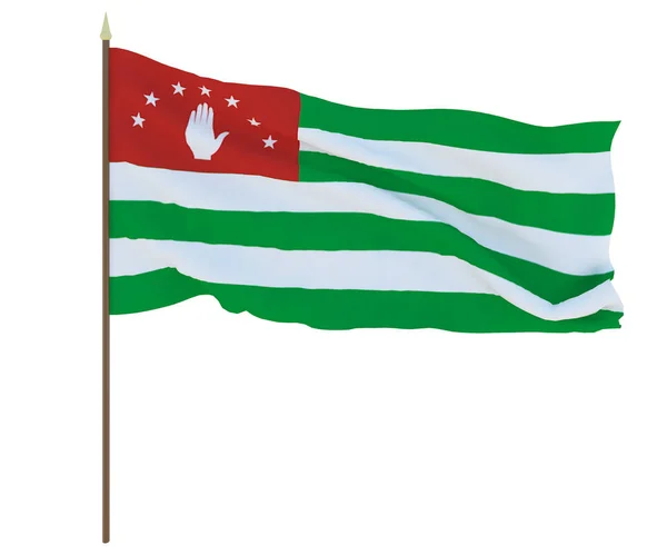 Bandeira Nacional Abcásia Antecedentes Para Editores Designers Férias Nacionais República — Fotografia de Stock