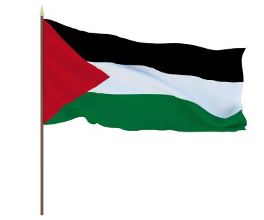 Filistin Ulusal bayrak... Editörler ve tasarımcılar için arka plan. Ulusal holida