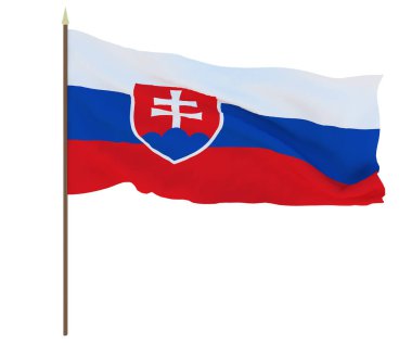 Slovakya ulusal bayrak. Editörler ve tasarımcılar için arka plan. Ulusal tatil