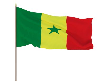 Bayrağı Senegal arka plan editörler ve tasarımcılar için. Ulusal tatil.