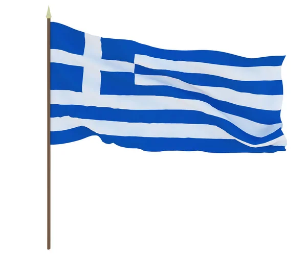 Yunanistan Ulusal Bayrak Editörler Tasarımcılar Için Arka Plan Ulusal Tatil — Stok fotoğraf