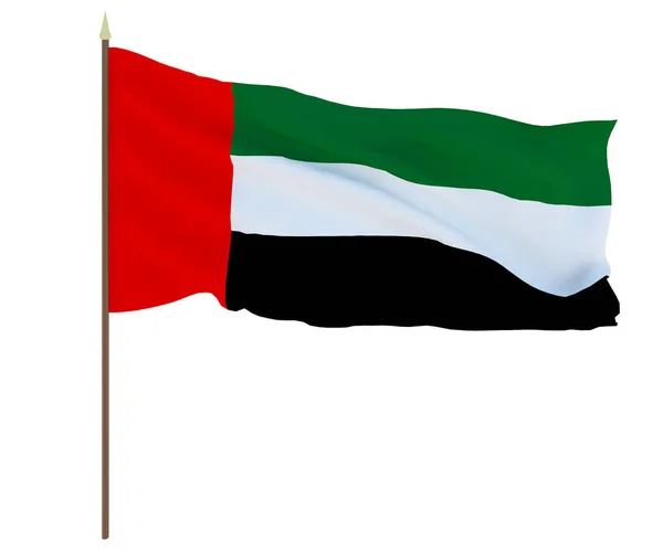 Bandeira Nacional Dos Emirados Árabes Unidos Antecedentes Para Editores Designers — Fotografia de Stock