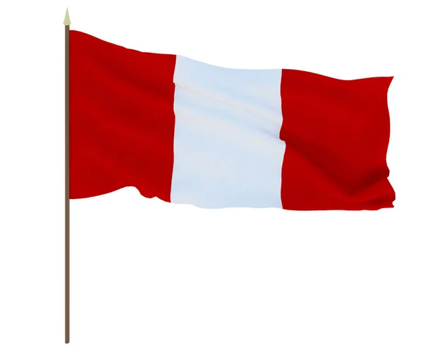 Nationalflagge Von Peru Hintergrund Für Redakteure Und Designer Nationalfeiertag — Stockfoto