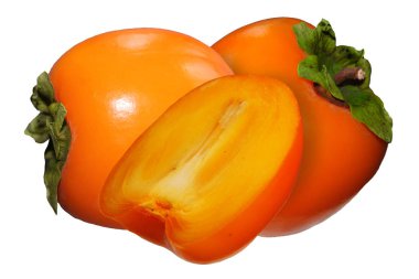 iki bütün. ve taze hurma yarısı. Beyaz arka plan üzerinde izole