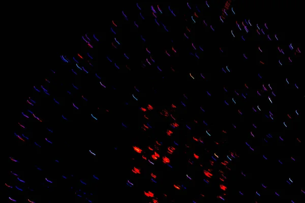 Nflorescência Luzes Fogo Artifício Azuis Vermelhas Brilhantes Dia Das Bruxas — Fotografia de Stock