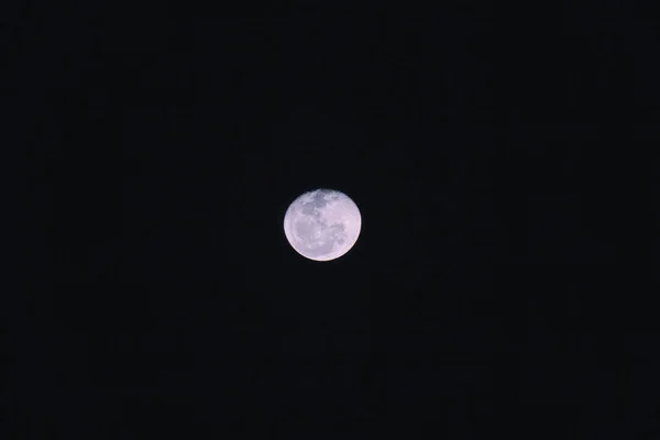 Pleine Lune Dans Nuit Noire — Photo