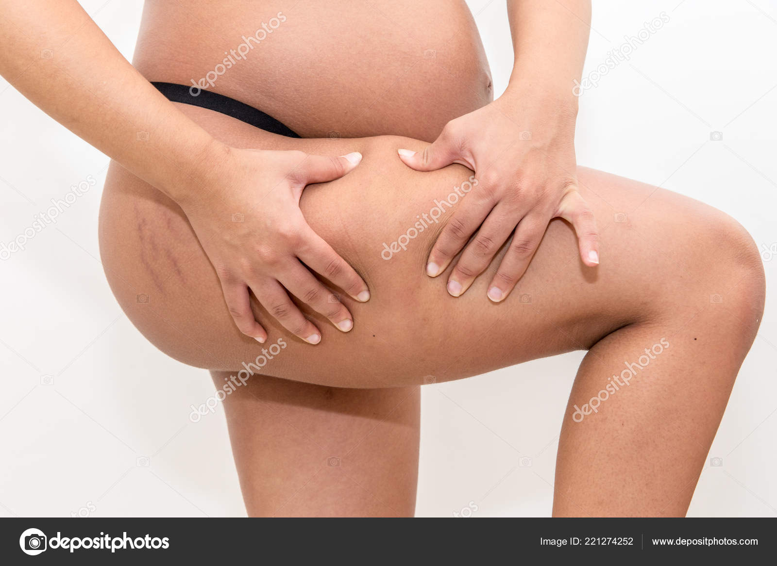 Download pictures from the photo stock library ⚡... Closeup of a pregnant w...